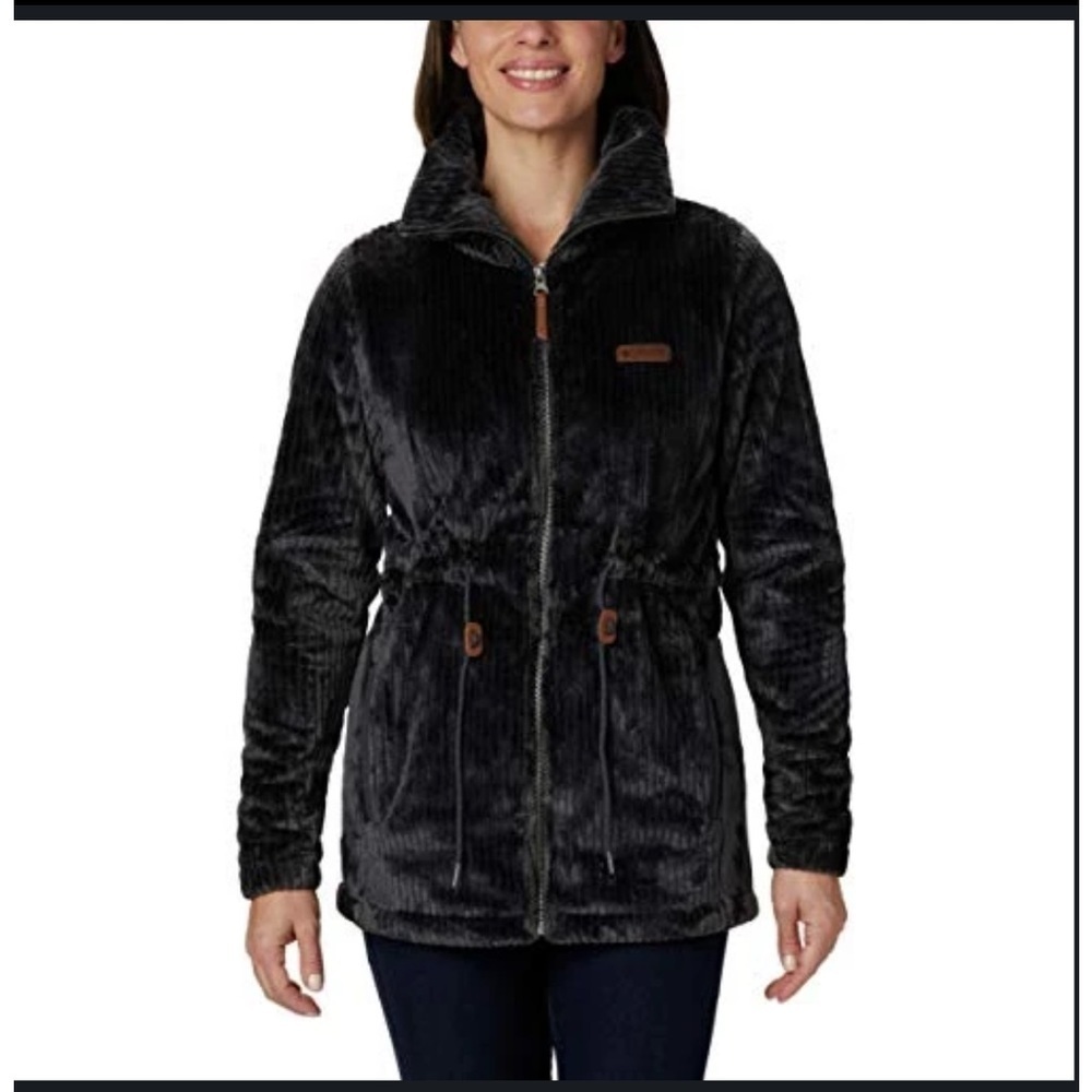 Columbia Women's Fire Side Long Full Zip Sherpa Fleece Jacket in
Shark Stripe XS